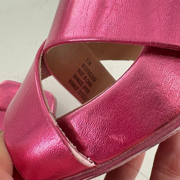MIA Eloise Platform Heels 8.5 Pink NWOT Sandals Strap Cocktail Formal Glam - Picture 7 of 7
